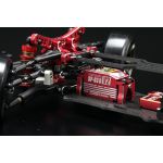 Yokomo YD-2ZXR RWD stavebnice driftovacího podvozku, uhlíkové šasi, červená verze