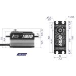 MIBO 1/10 Onroad Low Profile (0.062s/14.5kg/8.4V) Brushless Servo