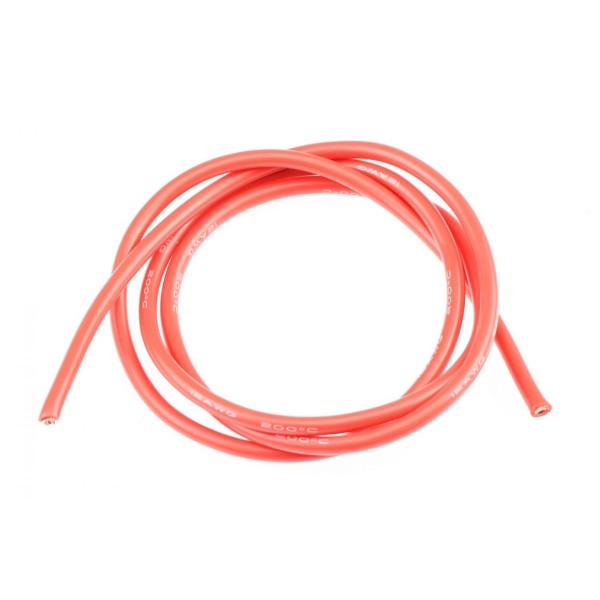 12AWG/3,3qmm silikon kabel (červený/1m)