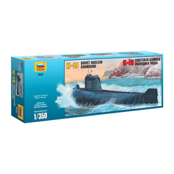 Zvezda K-19 Soviet Nuclear Submarine ”Hotel” Class (1:350)