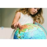 Alayskys glóbus 32cm s podsvětlením a reliéfem CZ