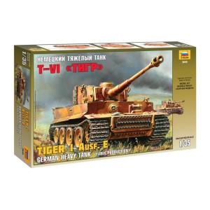 Zvezda tank Tiger I - starší verze (Kursk) (1:35)