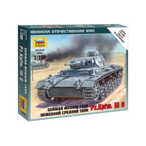 Zvezda Snap Kit - Panzer III (1:100)