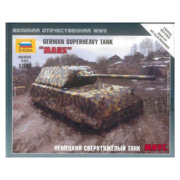 Zvezda Snap Kit - Panzer VIII Maus (1:100)