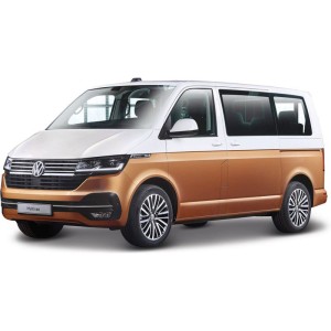 Bburago Volkswagen T6.1 Transporter 2020 1:43 bílo-hnědý