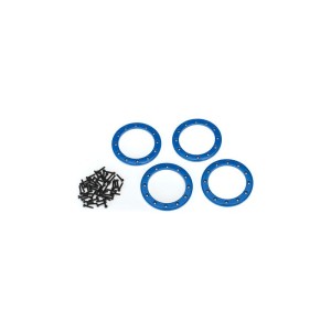 Traxxas hliníkový beadlock kroužek 2.2” modrý (4)