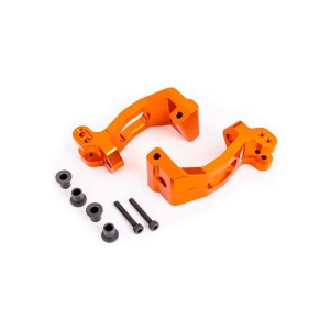 Traxxas závěs těhlice hliníkový oranžově eloxovaný (levý a pravý)