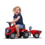 FALK - Dětské odrážedlo Baby Case IH s vlečkou, lopatkou a hrabičkami