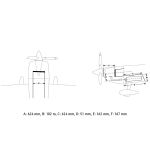 90” Extra NG 2290mm 60cc Červeno-Modro-Bílá
