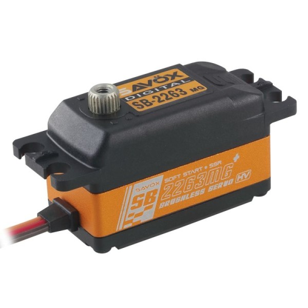 SB-2263MG+ BRUSHLESS Digitální servo - LOW PROFILE (10kg-0,076s/60°)