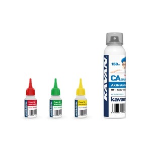 KAVAN POWER CA PACK vteř. lepidlo 3x20g (Ř,S,H) + aktivátor PRO 150ml (DE)