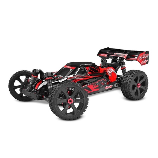 ASUGA XLR 6S - BUGGY 4WD - PRO ROLLER šasi - bez elektroniky - červená