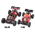 ASUGA XLR 6S - BUGGY 4WD - PRO ROLLER šasi - bez elektroniky - červená