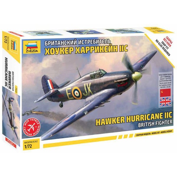 Zvezda Hawker Hurricane Mk II C (1:72)