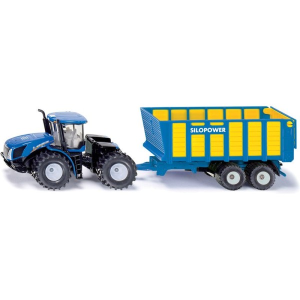 SIKU Farmer - Traktor New Holland s přívěsem Joskin, 1:50