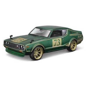 Maisto Nissan Skyline 2000GT-R (KPGC 110) 1973 Tokyo Mods 1:24 zelená