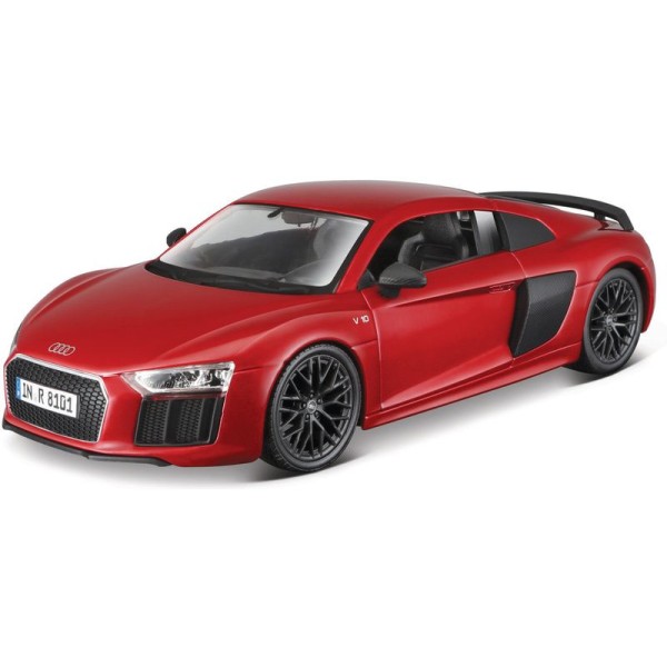 Maisto Kit Audi R8 V10 Plus 1:24 červená metalíza