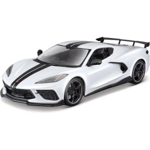 Maisto Chevrolet Corvette Stingray Coupe 2020 1:18 bílá