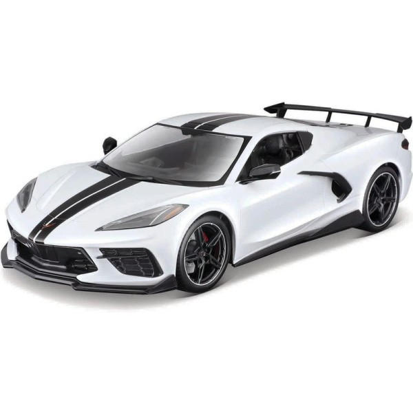 Maisto Chevrolet Corvette Stingray Coupe 2020 1:18 bílá