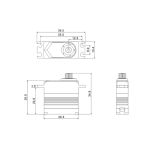 M11 HiVOLT CORELESS Digital servo (9kg-0,055s/60°)