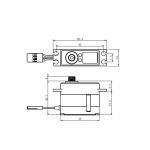 SV-1260MG HiVolt digitální servo (12kg-0,055s/60°)