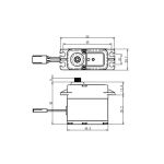 SW-1210SG+ WATERPROOF HiVolt Digitální servo (37kg-0,12s/60°)