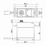 SC-0251MG+ Digitální servo (16kg-0,18s/60°)