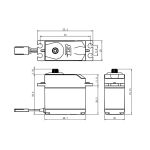 B-12MG ANALOG servo (12kg-0,23s/60°)