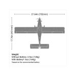 E-flite Air Tractor 0.70m SAFE Select BNF Basic