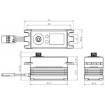 SB-2267SG BRUSHLESS HiVolt Digitální servo - LOW PROFILE (32kg-0,065s/60°)