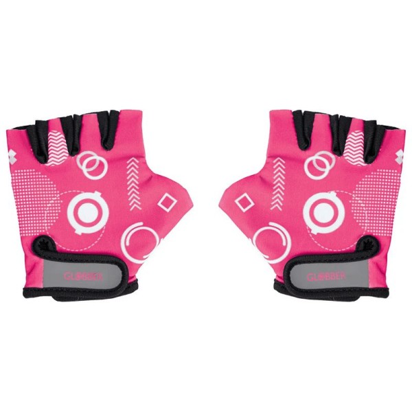 Globber - Dětské ochranné rukavičky XS Fuchsia Shapes