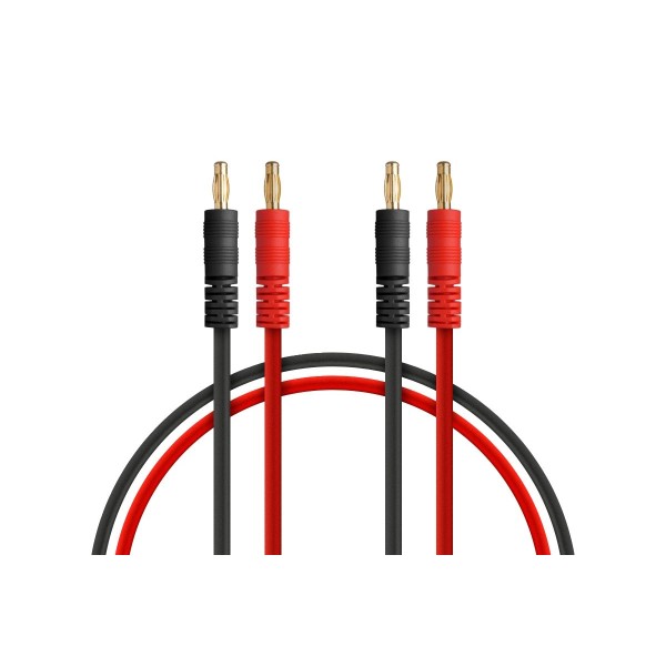 Napájecí kabel 50cm se 4mm banánky