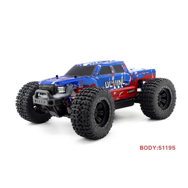 HSP Octane PRO 1/10 2,4 GHz Brushless Monster Truck, Modrý