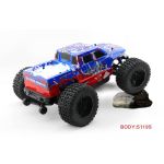 HSP Octane PRO 1/10 2,4 GHz Brushless Monster Truck, Modrý