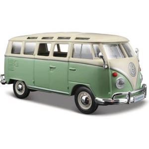 Maisto Volkswagen Van Samba 1:25 zeleno/krémová