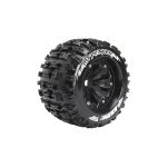 MT-PIONEER SPORT 1/8 1/2 offset 17mm hex Black Rims, 2 ks