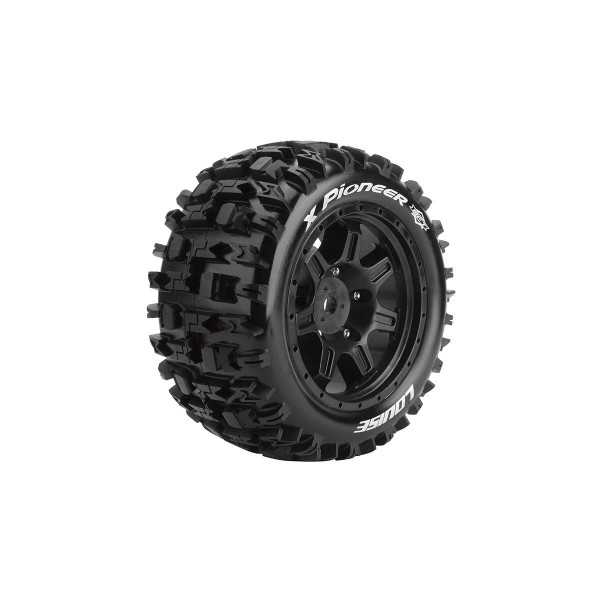 X-PIONEER SPORT 1/5 24mm hex Black Rims, 2 ks