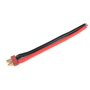 Konektor zlacený Deans samec s kabelem 12AWG 10cm