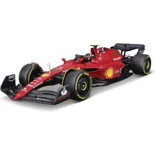 Bburago Ferrari F1-75 1:18 #55 Carlos Sainz
