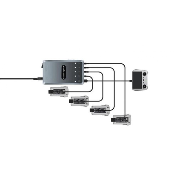 DJI MINI 3/4 - 6v1 GaN nabíječka baterií s režimem 60% úložiště