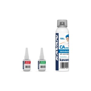 KAVAN PRO PNEU střední a řidké vteřinové lepidlo 20g + Kavan PRO aktivátor CA 150ml