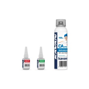 KAVAN PRO PNEU střední a řidké vteřinové lepidlo 20g + Kavan aktivátor CA 150ml