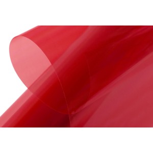 KAVAN nažehlovací fólie 100m - transparentní červená