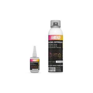 MIBO Racing Offroad vteřinové lepidlo (50g) + PRO aktivátor spray (200ml)
