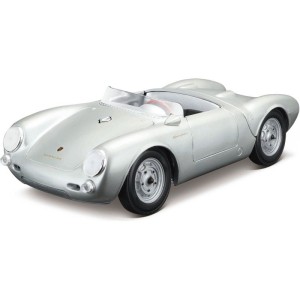 Maisto Porsche 550 A Spyder 1:18 stříbrná