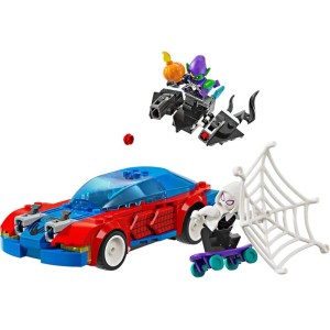 LEGO Marvel - Spider-Manovo závodní auto a Venom Zelený goblin