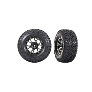 Traxxas kolo 2.2/3.0”, disk Raptor R černý chrom, pneu BFGoodrich T/A KO2 (2)