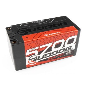RUDDOG Racing Hi-Volt 5700mAh 150C/75C 15.2V Short 4S LiPo-HV Battery