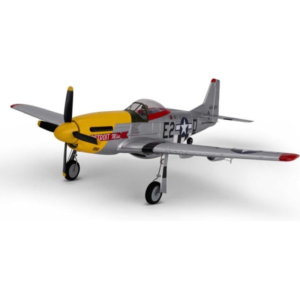 E-flite P-51D Mustang 0.49m Detroit Miss SAFE Select BNF Basic