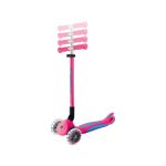 Globber - Koloběžka Primo Plus Lights V2 skládací Fuchsia/Sky Blue